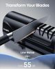 Electric Knife Sharpener for Kitchen, 3-Stage Knife Sharpener Electric with 100% Diamond Abrasives, 20° Precision Angle Guide