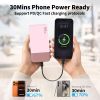 Nobis 20000mAh Portable Charger, 90W PD 3.0 QC Fast Charging Type-C Power Bank Lightweight Slim Travel External Battery Pack With LED Digital Display