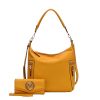 MKF Collection Ophelia Vegan Leather Women Hobo Bag with Wallet by Mia K