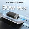 Nobis 20000mAh Portable Charger, 90W PD 3.0 QC Fast Charging Type-C Power Bank Lightweight Slim Travel External Battery Pack With LED Digital Display