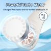 Bladeless Neck Fan with 180° Mountain Wind Cooling -Hands-Free Wearable & Ultra-Quiet, USB Rechargeable for Travel, Gym