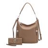 MKF Collection Ophelia Vegan Leather Women Hobo Bag with Wallet by Mia K