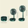 Portable Desk Fan; USB Rechargeable Fan; Folding Telescopic Adjustable Cooling Fan; Mini Summer Quiet Table Fan For Home Office Bedroom Gift For Birth