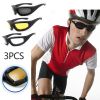 3Pair Motorcycle Riding Glasses Wind Resistant Bike Goggles UV Protection Resistant Padded Comfortable Outdoor Sport Goggles