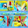 7 in1 Inflatable slide water park bouncing house outdoor Soccer garden bouncer with Splash pool & Water gun & Climbing wall & Basketball & Football