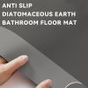 Super absorbent diatomaceous earth bath mat, fast drying, anti slip and absorbent floor mat, soft and comfortable bathroom mat suitable for shower