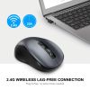 Wireless Mouse; 2.4GHz Portable Mouse With 6 Buttons; Cordless Mouse Wireless Mouse For Laptop 3 Adjustable Levels Ergonomic Mice For Windows Computer