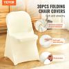 VEVOR Stretch Spandex Folding Chair Covers, Universal Fitted Chair Cover, Removable Washable Protective Slipcovers, for Wedding, Holiday, Banquet
