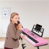 61 Keys Digital Music Keyboard Electric Piano Electronic Musical Instrument Kids Learning Keyboard with Microphone for 3-12 Year Old Kids Girls Boys