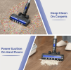 PSQ60 11Kpa Powerful Vacuum Cleaner 150W Wireless Vacuum Standing Vacuum Cordless Handheld Vacuum 2200mAh Battery Life 30 Minutes SUS+HEPA Filter 2-in