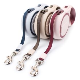 Retractable Dog Leash; Dog Walking Leash for Medium Large Dogs up to 110lbs; One Button Break & Lock ; Heavy Duty No Tangle (COLOUR: GREY, Specification (L * W): 3m)