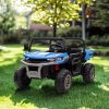 24V Ride On Truck 2 Seater Ride On UTV with 2x200W Motor Ride On Dump Truck with Dump Bed/Shovel Ride On Car with Remote Control Electric Vehicle with