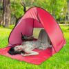 Pop Up Beach Tent Shade Shelter Anti-UV Automatic Pop Up Waterproof Tent Canopy for 2/3 Man with Net Window Storage Bag