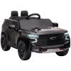 Aosom Chevrolet TAHOE Licensed Kids Ride on Car, 12V Battery Powered Kids Electric Car with Remote Control, Music, Lights, Horn
