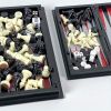 3 In 1 Game Magnetic Travel Chess Game, Foldable Portable Chess Board Game for Kids, Entertaining Road Trip Toys, Travel Games