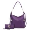 MKF Collection Ophelia Vegan Leather Women Hobo Bag with Wallet by Mia K