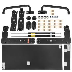 Murphy Bed Kit Twin Deluxe DIY Wall Bed Mechanical Hardware Kit Folding (Option: Black)